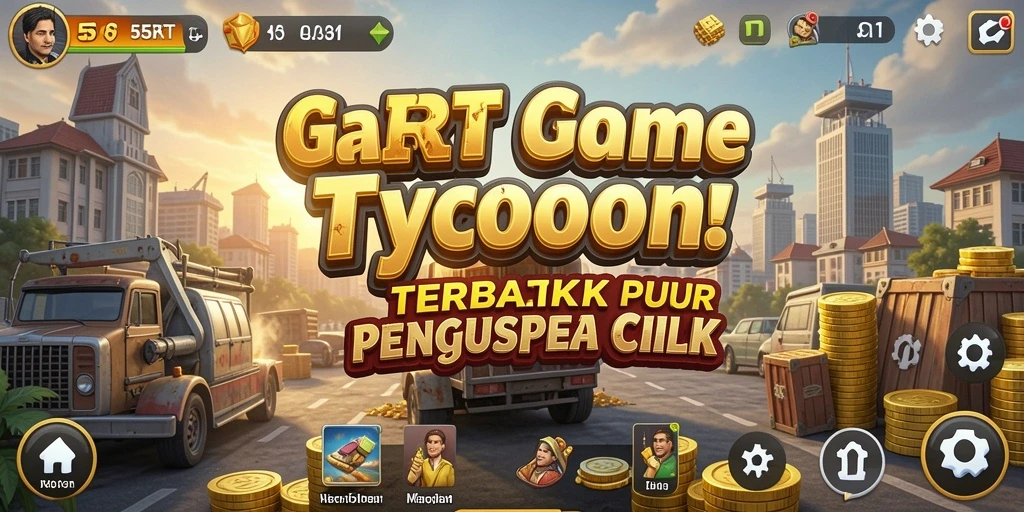 Screenshot gameplay 55RT menampilkan manajemen bisnis yang dinamis.