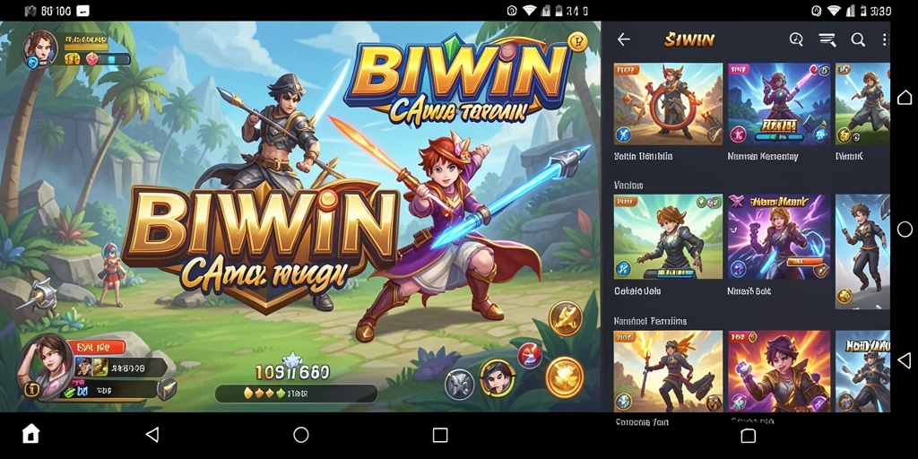 Tampilan screenshot gameplay BIWIN yang penuh warna dan menarik.