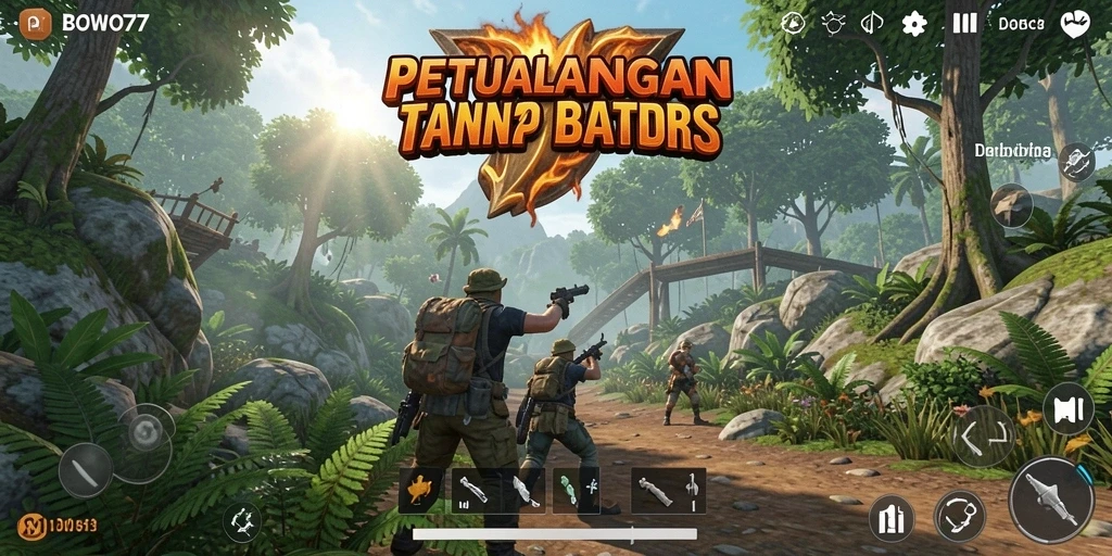 Gameplay BOWO77 yang imersif dalam dunia terbuka.