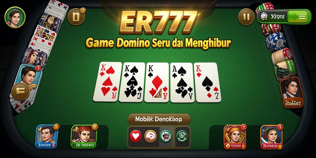 Tangkapan layar gameplay Domino yang seru di ER777.