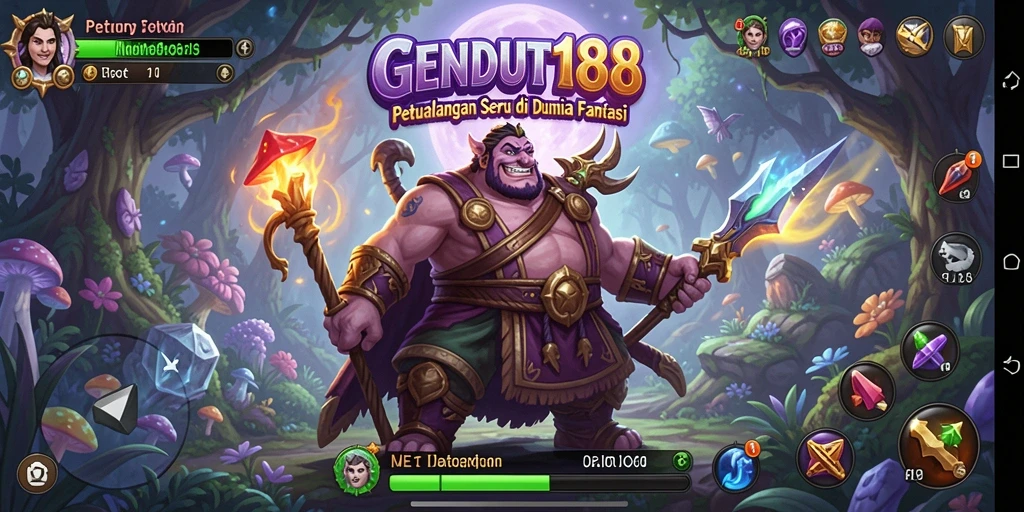 Screenshot gameplay GENDUT188 menunjukkan dunia petualangan yang menakjubkan.