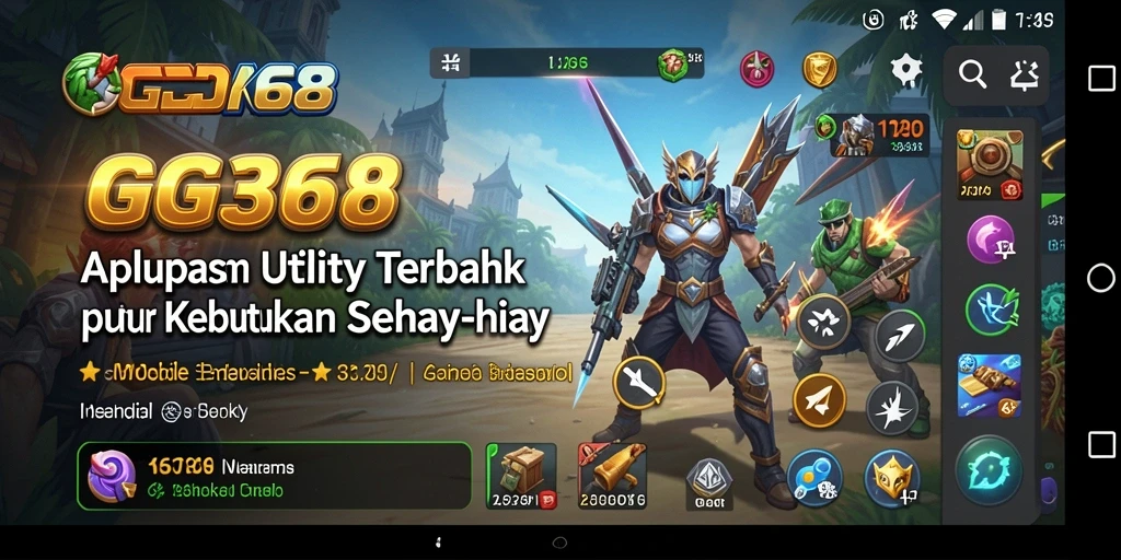 Tampilan antarmuka pengguna GG368 yang sederhana dan fungsional.