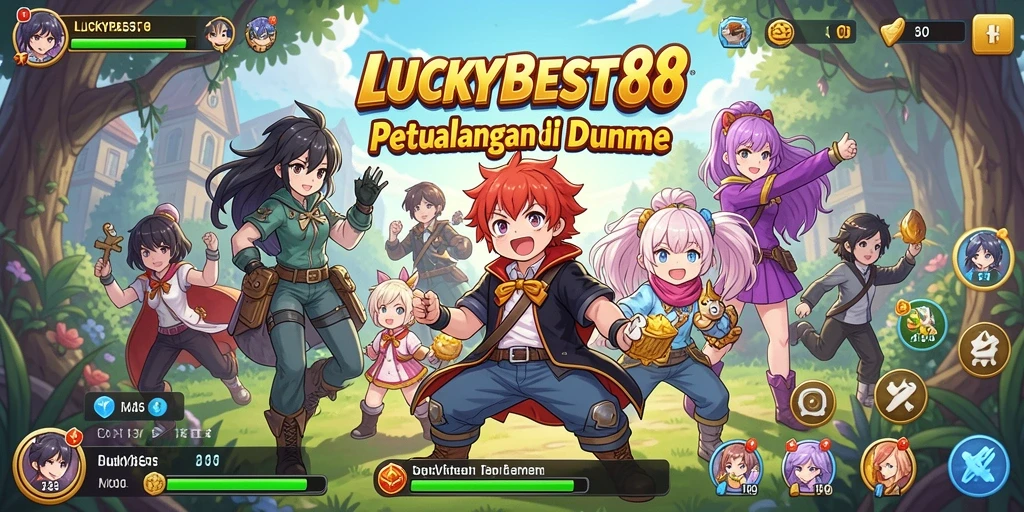 Gameplay seru dengan tokoh anime ikonik di LUCKYBEST88.