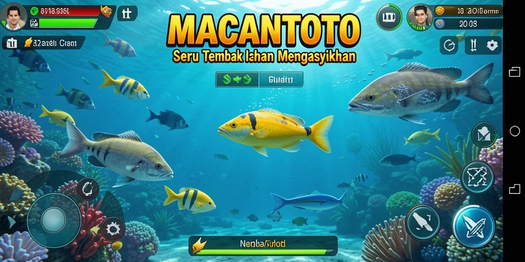 Screenshot gameplay Tembak Ikan yang menampilkan aksi seru.