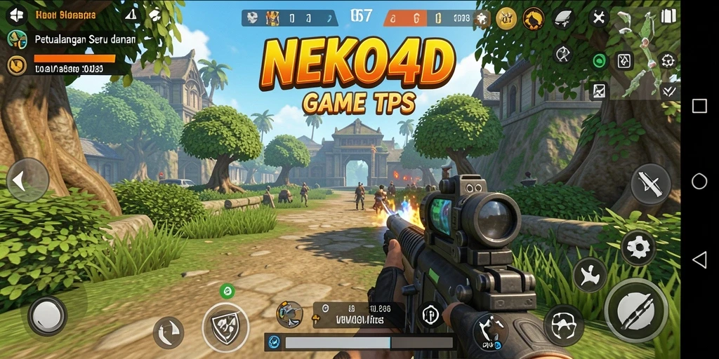 Gameplay seru NEKO4D dengan pertempuran yang intens.