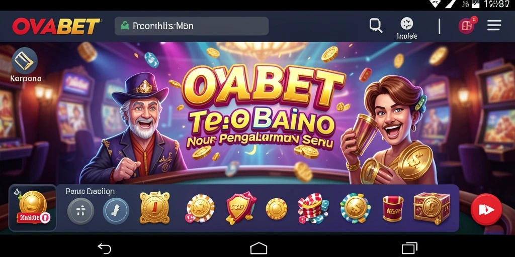 Tampilan menarik gameplay Kasino dari OVABET yang penuh aksi.