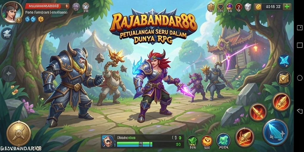 Tampilan menarik dari gameplay RAJABANDAR88 yang penuh aksi RPG.