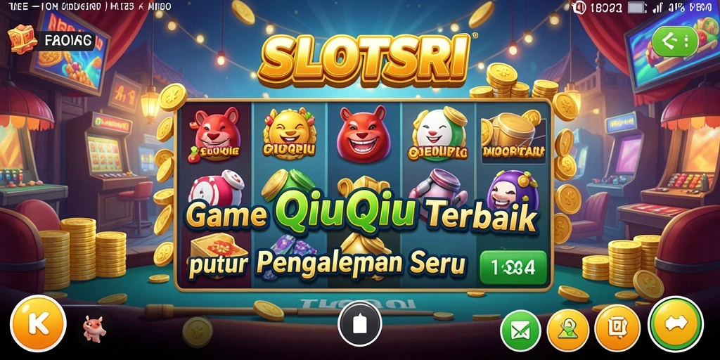 Screenshot gameplay SLOTSRI yang menampilkan suasana QiuQiu yang seru.